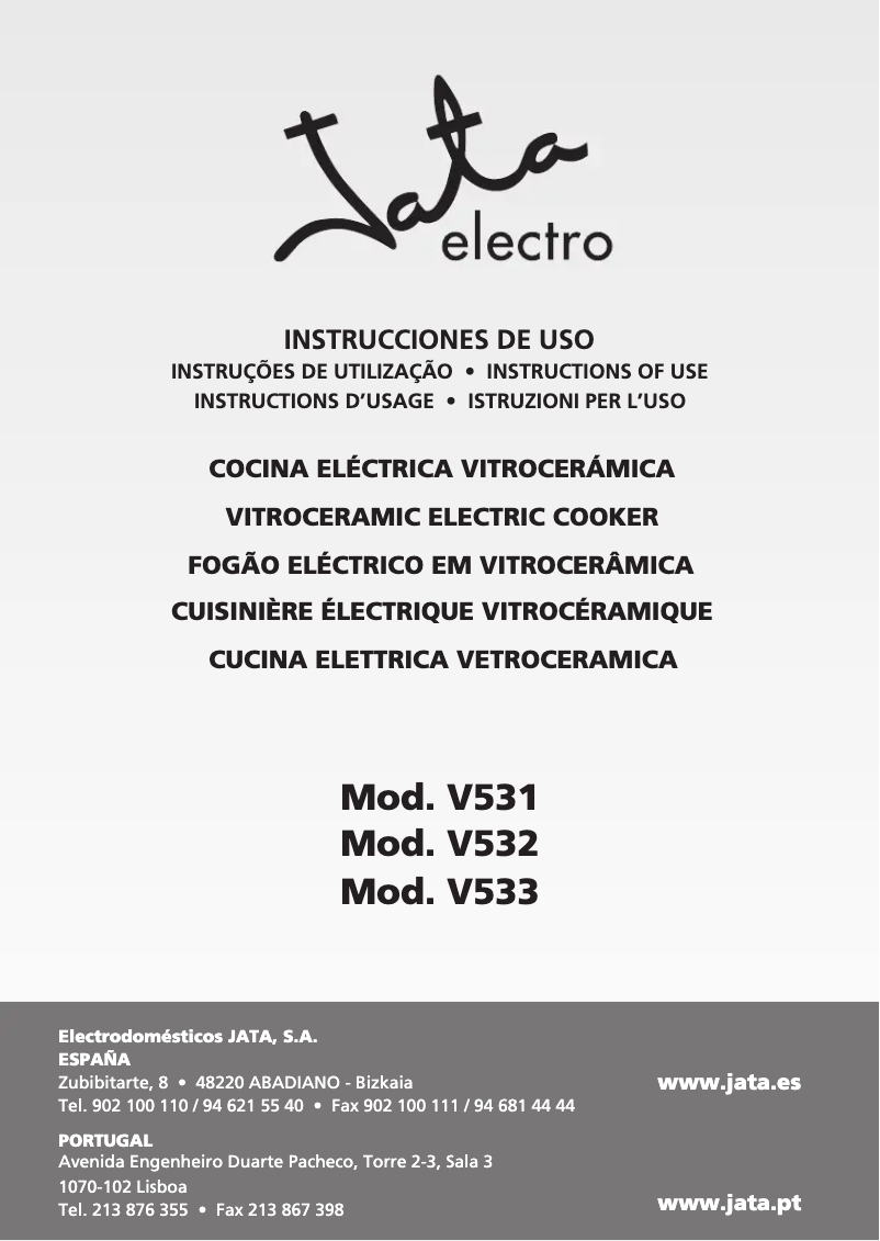 First page image of the manual for V532