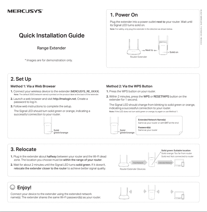 Page n°1 - Guide d'installation Mercusys ME70X