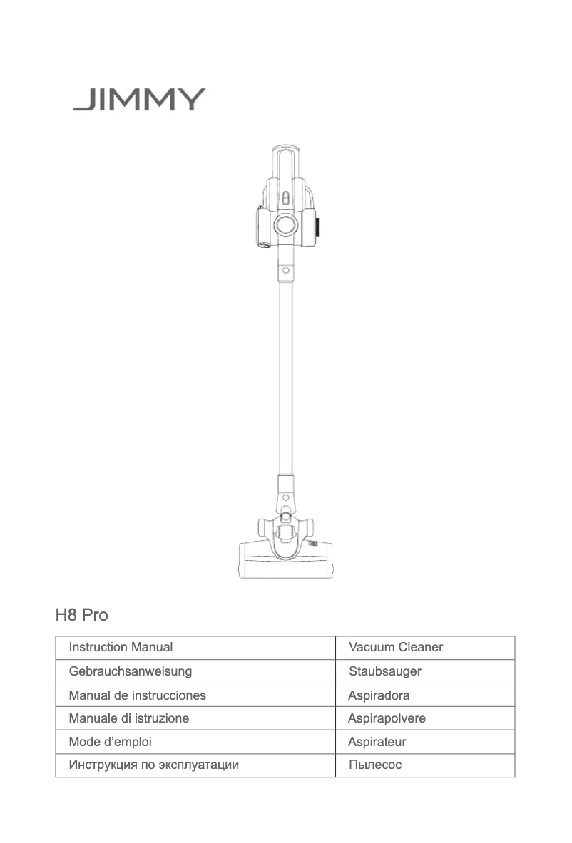 Image de la première page du manuel de l'appareil H8 Pro