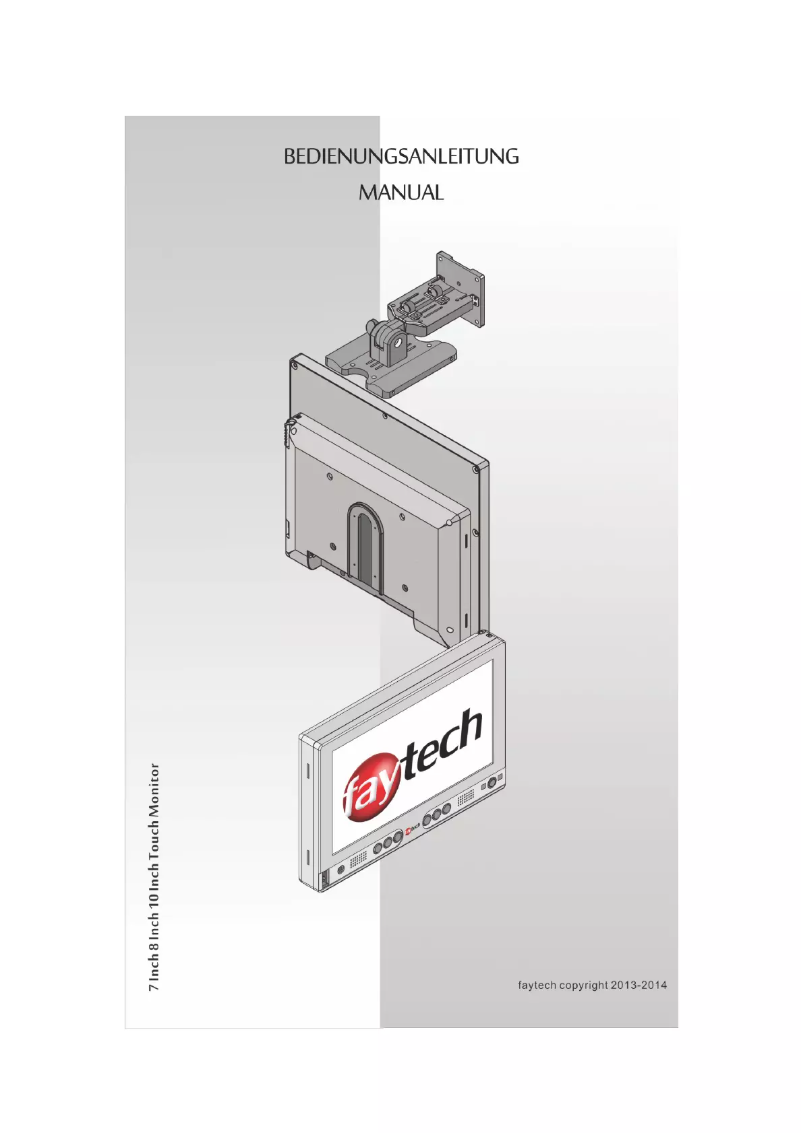 Page 1 de la notice Manuel utilisateur Faytech 7" Touch