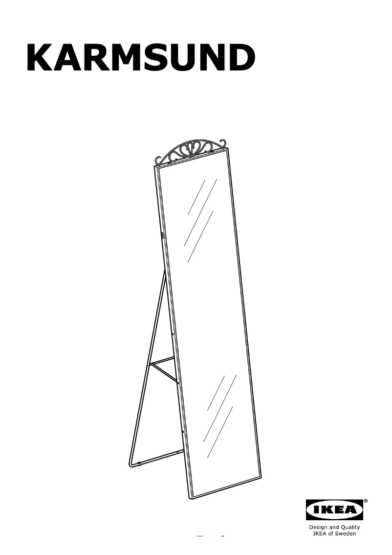 Page 1 de la notice Manuel utilisateur Ikea KARMSUND (40X167)