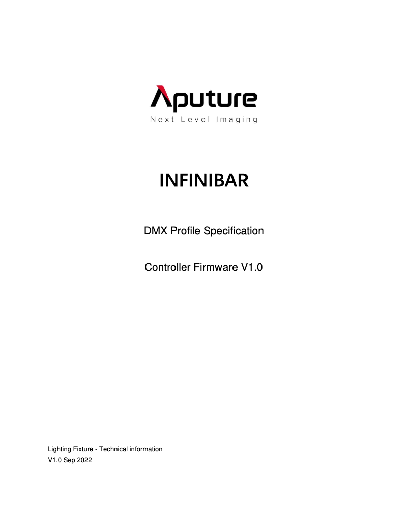 Image de la première page du manuel de l'appareil Infinibar PB6