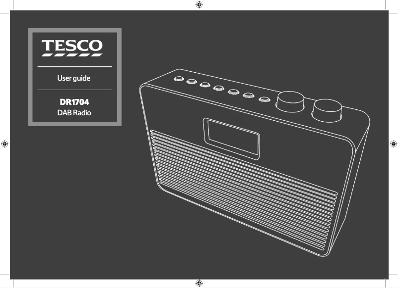 Page 1 de la notice Manuel utilisateur Tesco DR1704