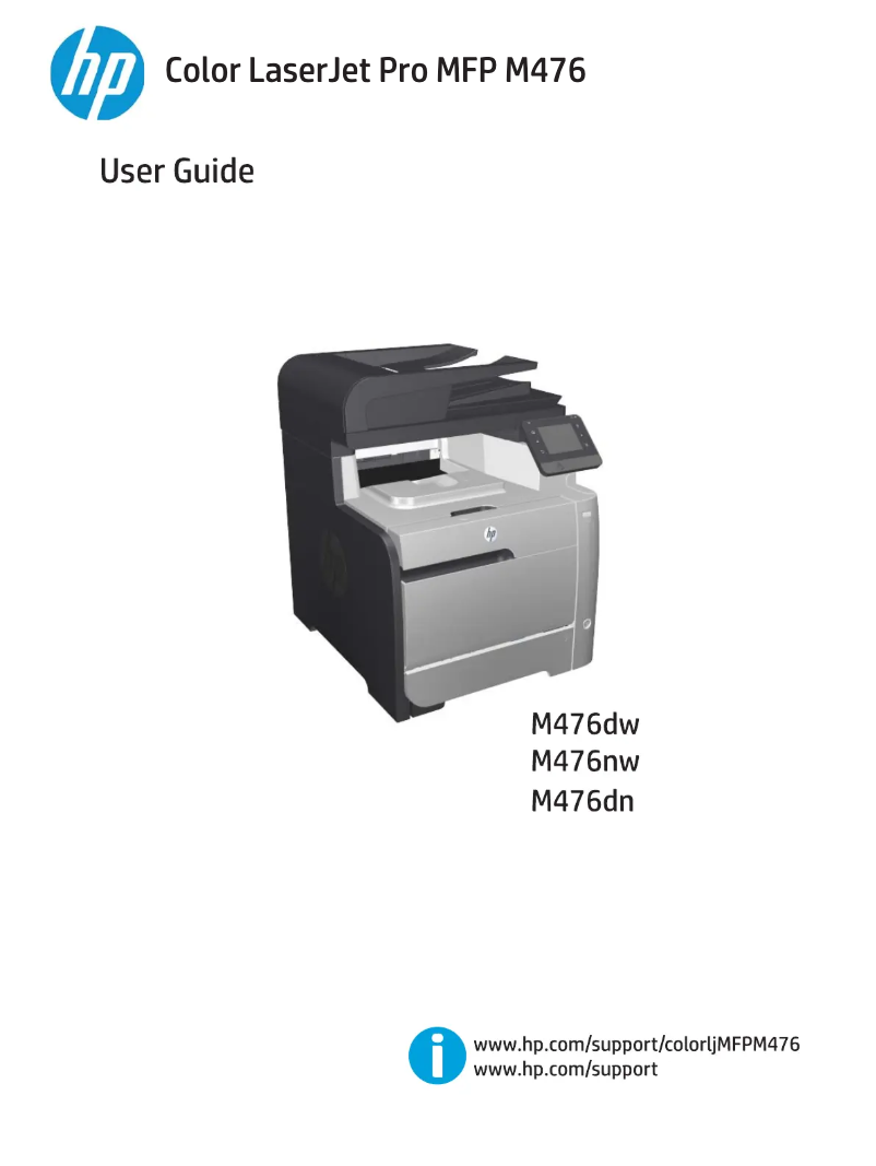 Page 1 de la notice Manuel utilisateur HP Color LaserJet Pro M476dw