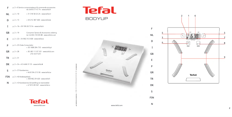 Page n°1 - Manuel utilisateur Tefal BodyUp BM2024
