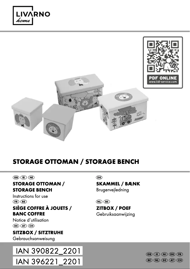 Page 1 de la notice Manuel utilisateur Livarno Lux IAN 390822