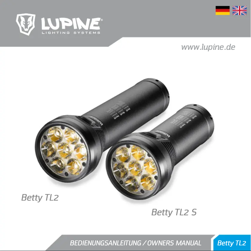 Page 1 de la notice Manuel utilisateur Lupine Betty TL2