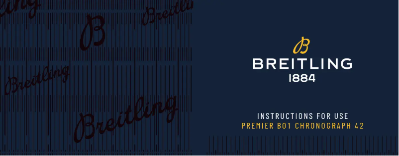Page n°1 - Manuel utilisateur Breitling Premier B01 Chronograph 42