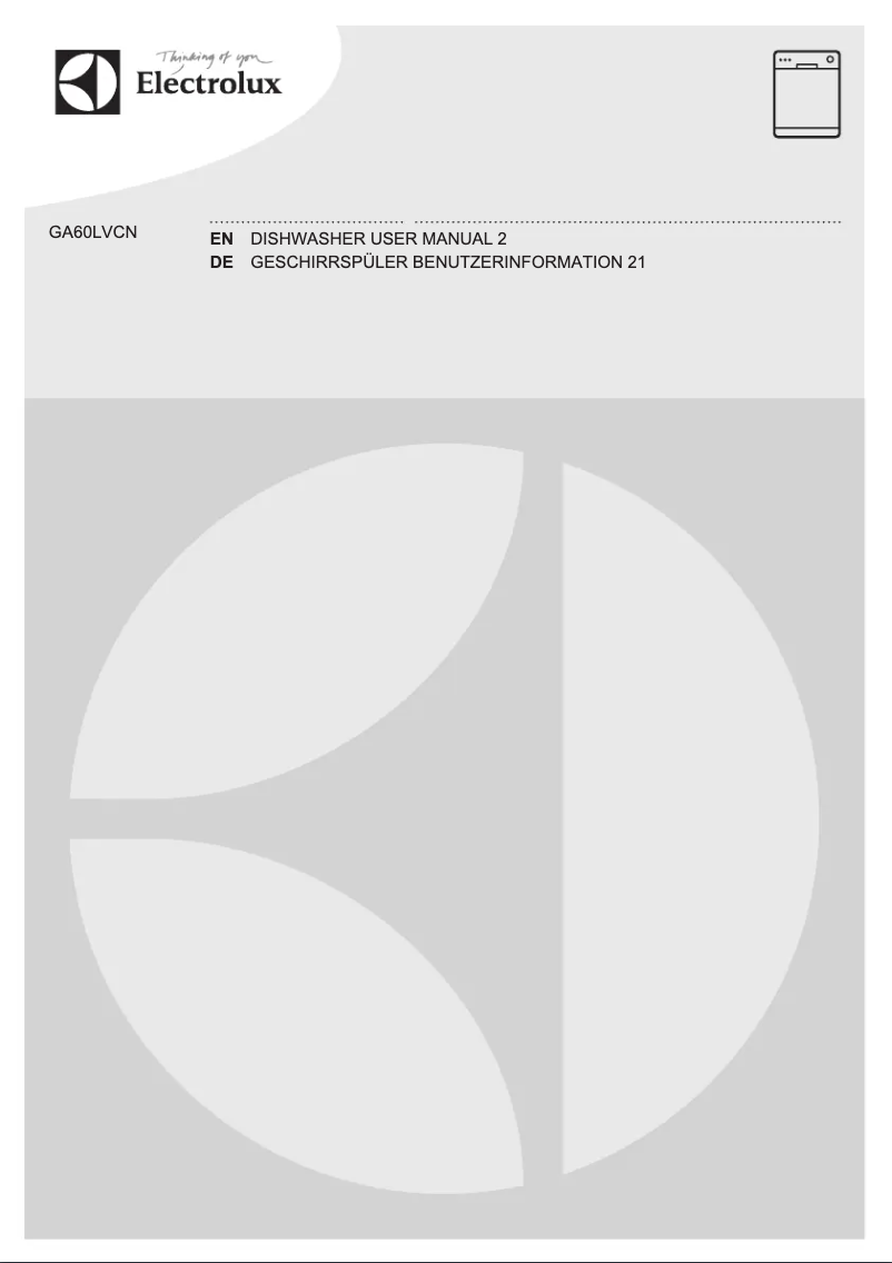 Page n°1 - Manuel utilisateur Electrolux GA60LVCN