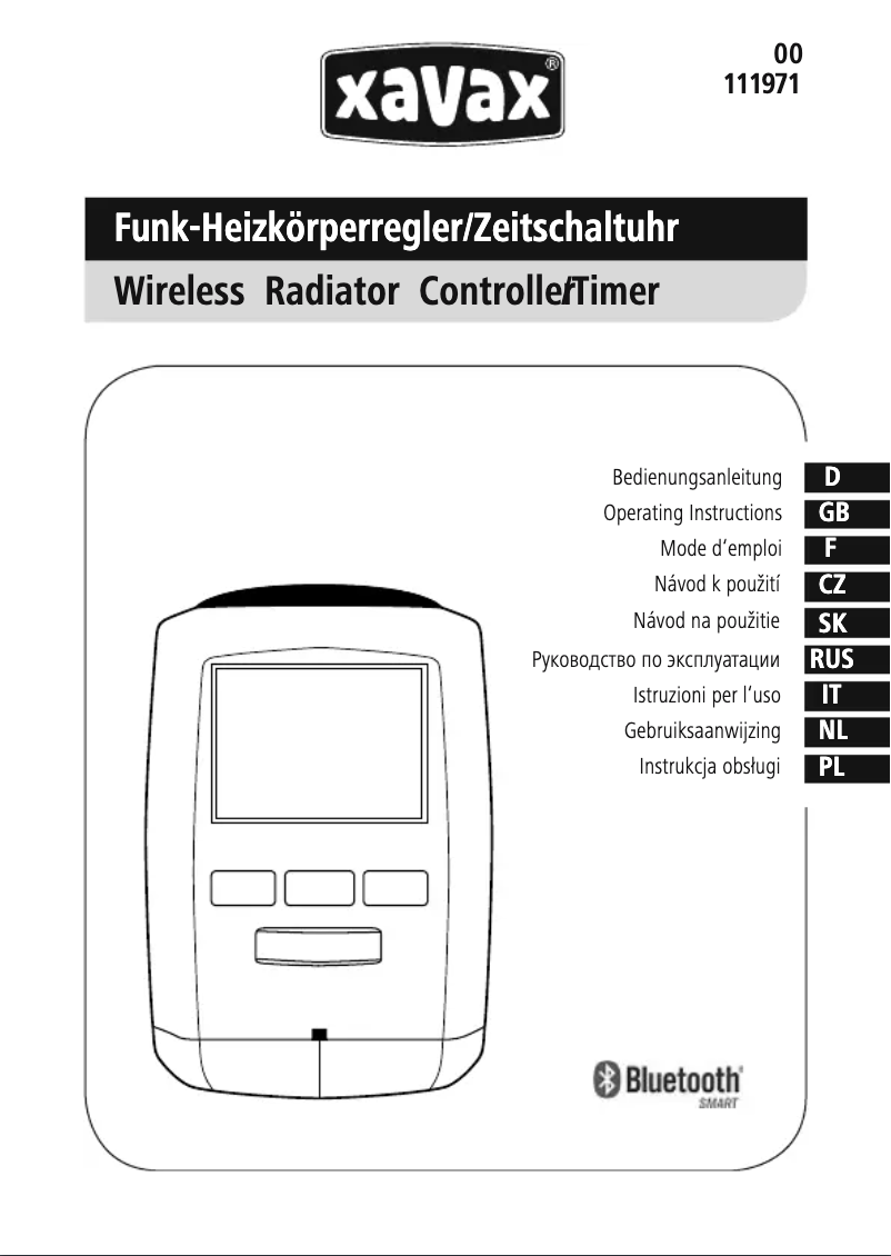 Page 1 de la notice Manuel utilisateur Xavax 111971