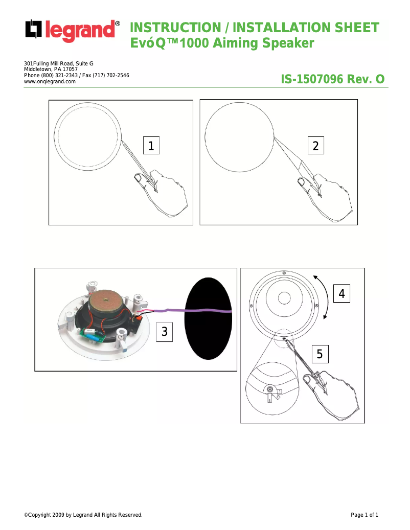 Page 1 de la notice Manuel utilisateur Legrand HT1655