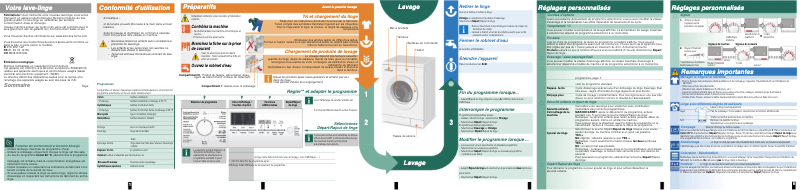 Page n°1 - Manuel utilisateur Siemens WM14E474FG