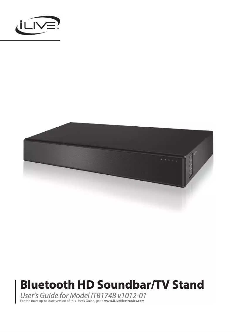 Image de la première page du manuel de l'appareil ITB174B