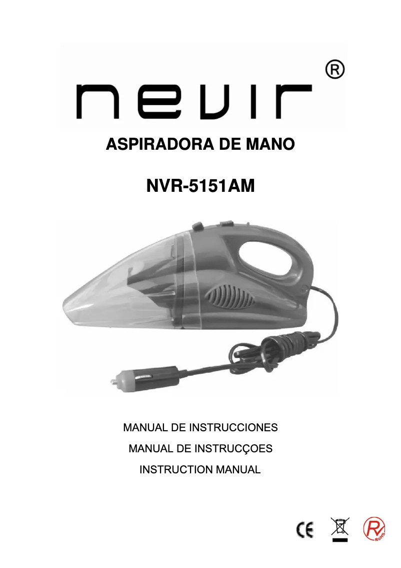 Page 1 of the manual User Manual Nevir NVR-5151 AM