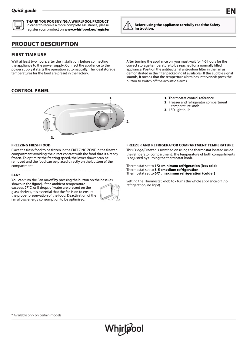 Image de la première page du manuel de l'appareil ART 6510/A+ SF