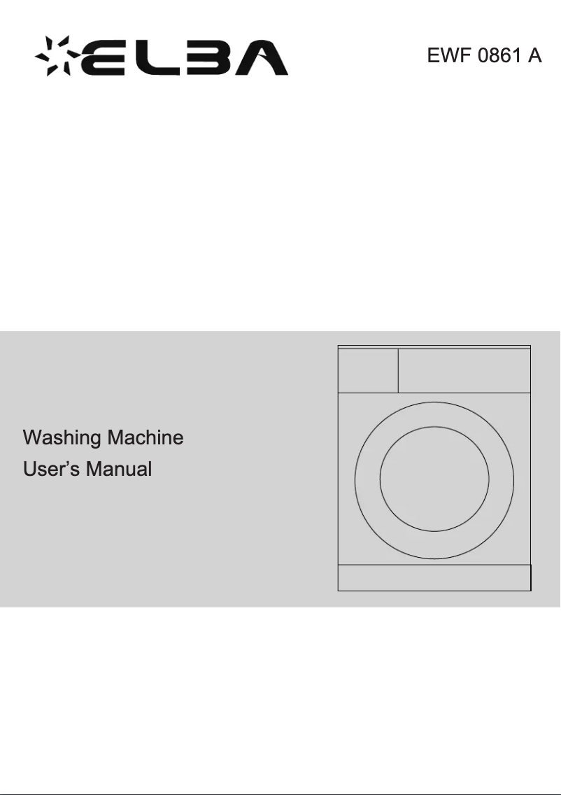 Página 1 del manual Manual de usuario Elba EWF 0861 A
