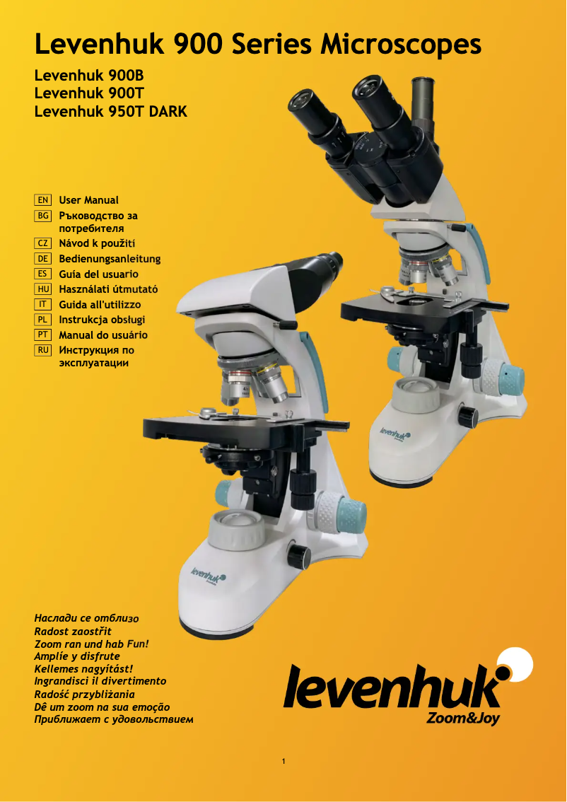 Page n°1 - Manuel utilisateur Levenhuk 950T DARK