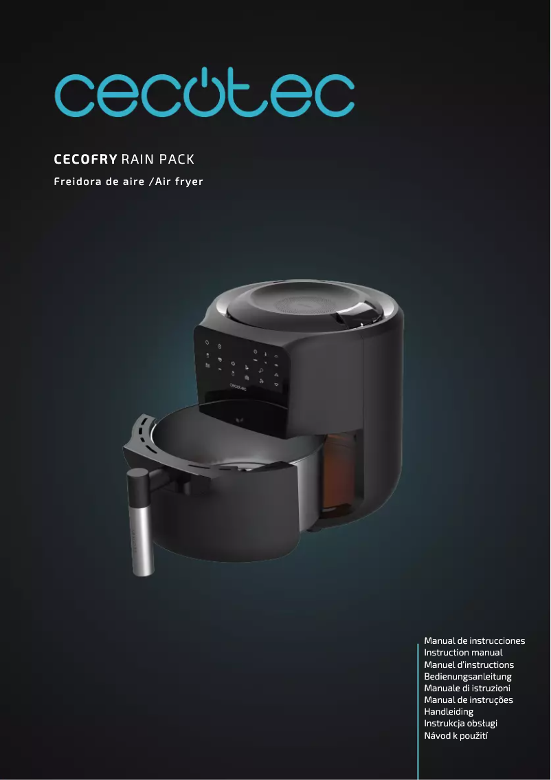 Page 1 de la notice Manuel utilisateur Cecotec Cecofry Rain Pack