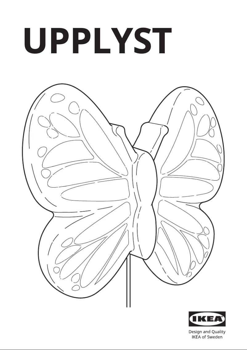 Page 1 de la notice Manuel utilisateur Ikea UPPLYST 005.442.28