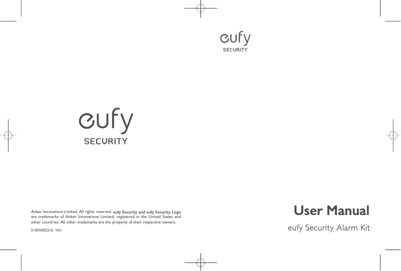 Page 1 de la notice Manuel utilisateur Eufy Security Alarm Kit