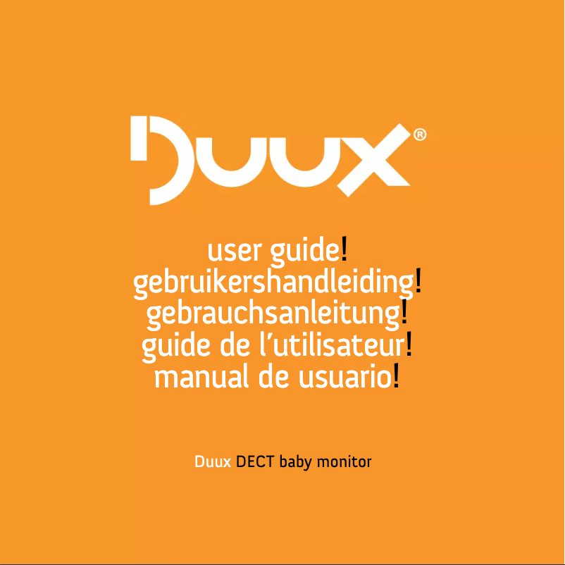 Page 1 de la notice Manuel utilisateur Duux DECT baby monitor