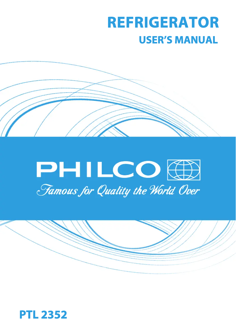 Page n°1 - Manuel utilisateur Philco PTL 2352