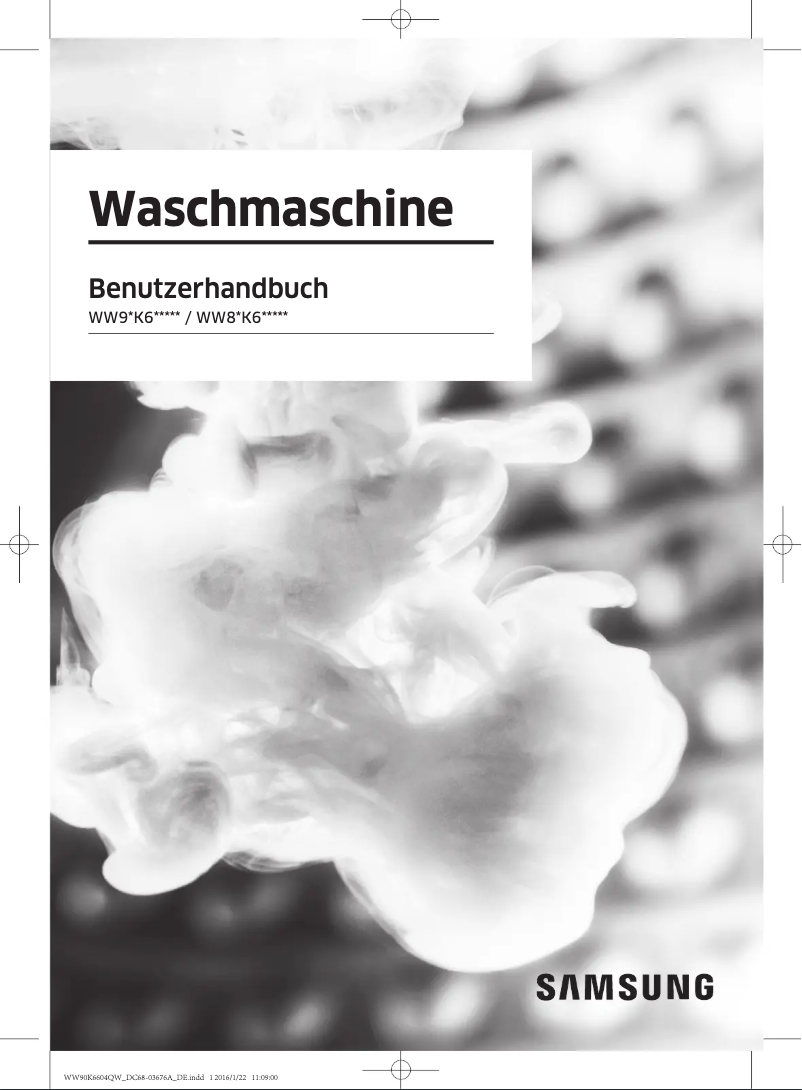 Page n°1 - Manuel utilisateur Samsung AddWash WW80K6605SW
