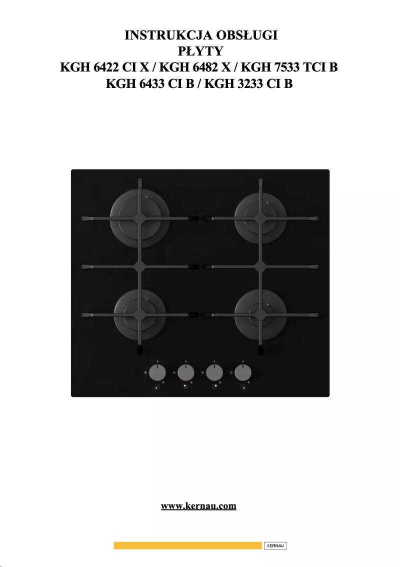 Page n°1 - Manuel utilisateur Kernau KGH 3211 X