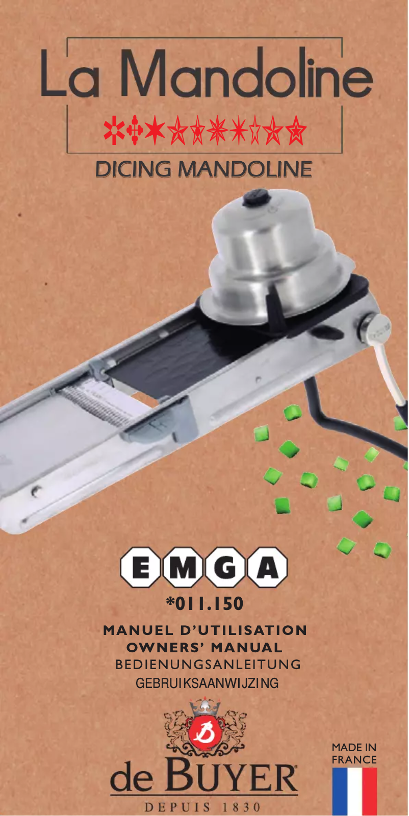Page 1 de la notice Manuel utilisateur de Buyer La Mandoline 001150