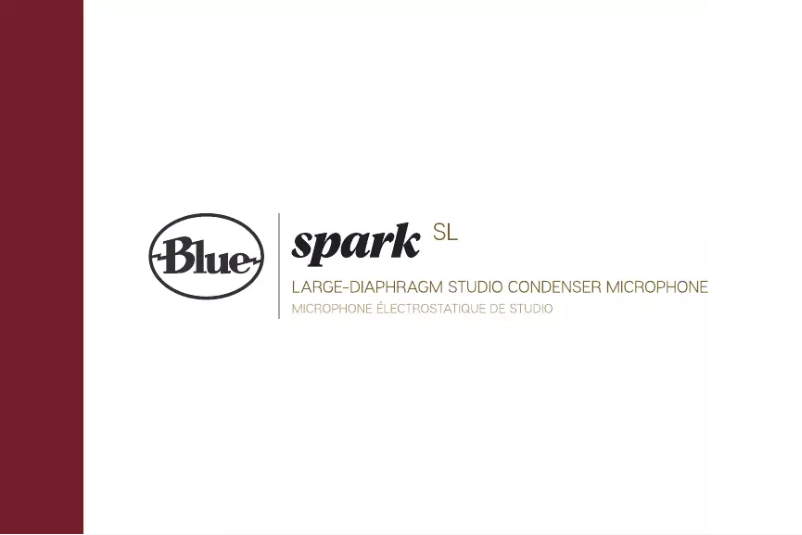 Page 1 de la notice Manuel utilisateur Blue Microphones Spark SL USB