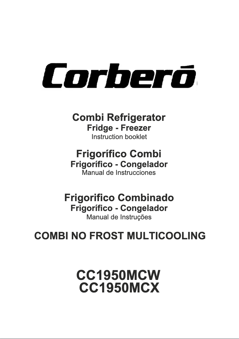 Page 1 de la notice Manuel utilisateur Corbero CC1950MCW