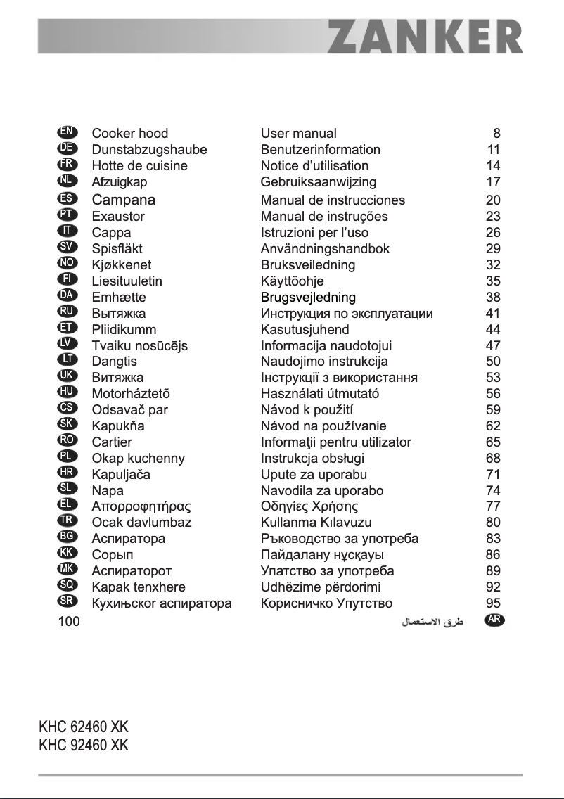 Imagen de la primera página del manual del dispositivo KHC92460XK