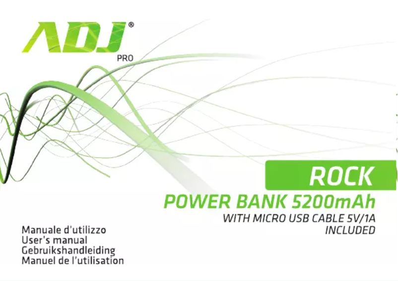 Image de la première page du manuel de l'appareil Rock Power bank 5200mAh