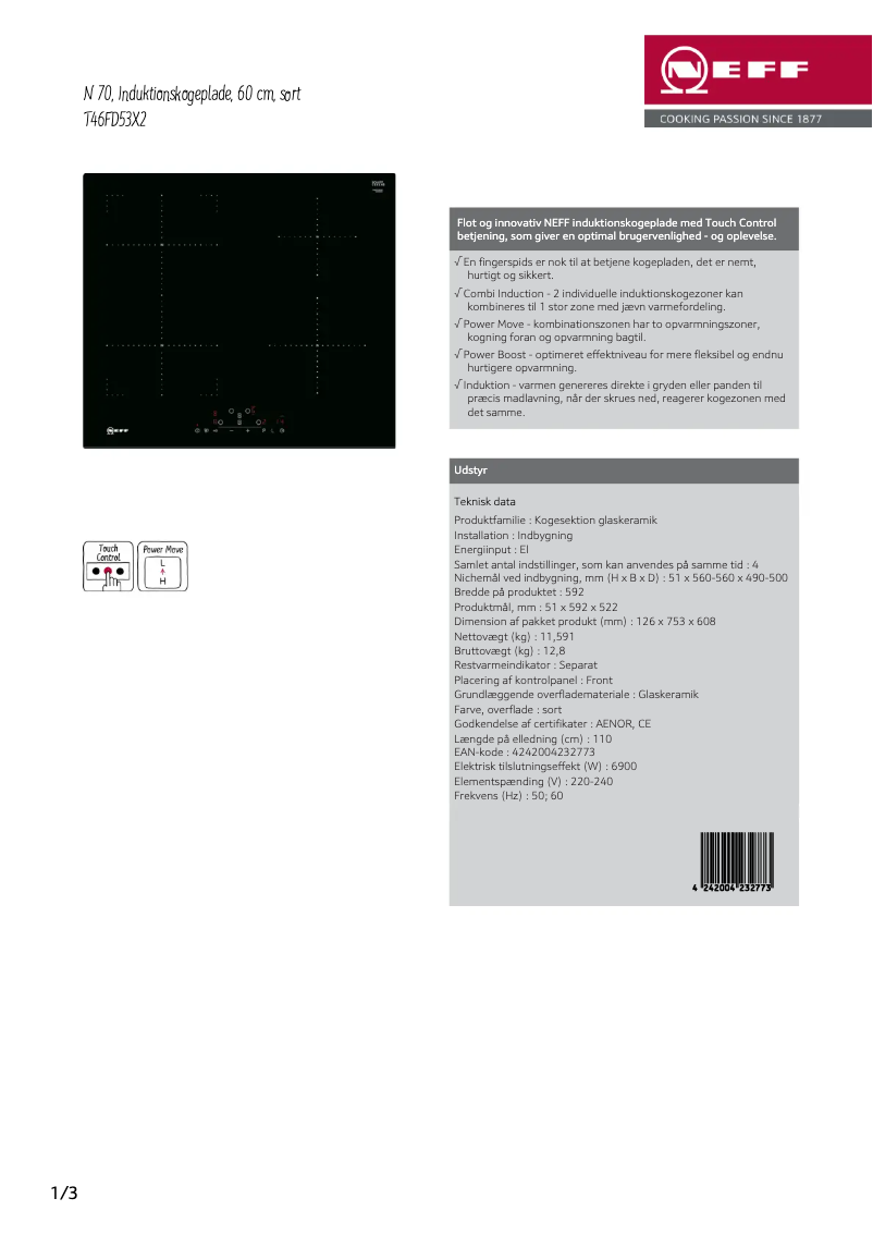 Image de la première page du manuel de l'appareil T46FD53X2
