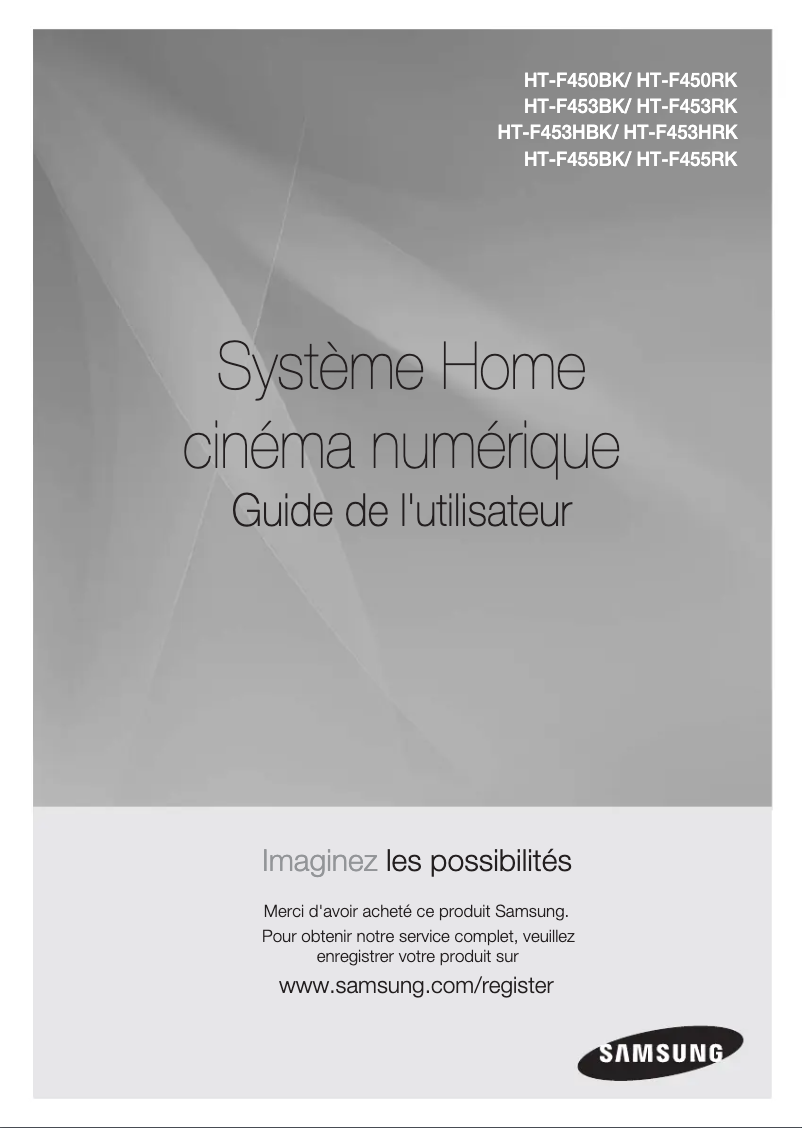 Page n°1 - Manuel utilisateur Samsung HT-F453BK