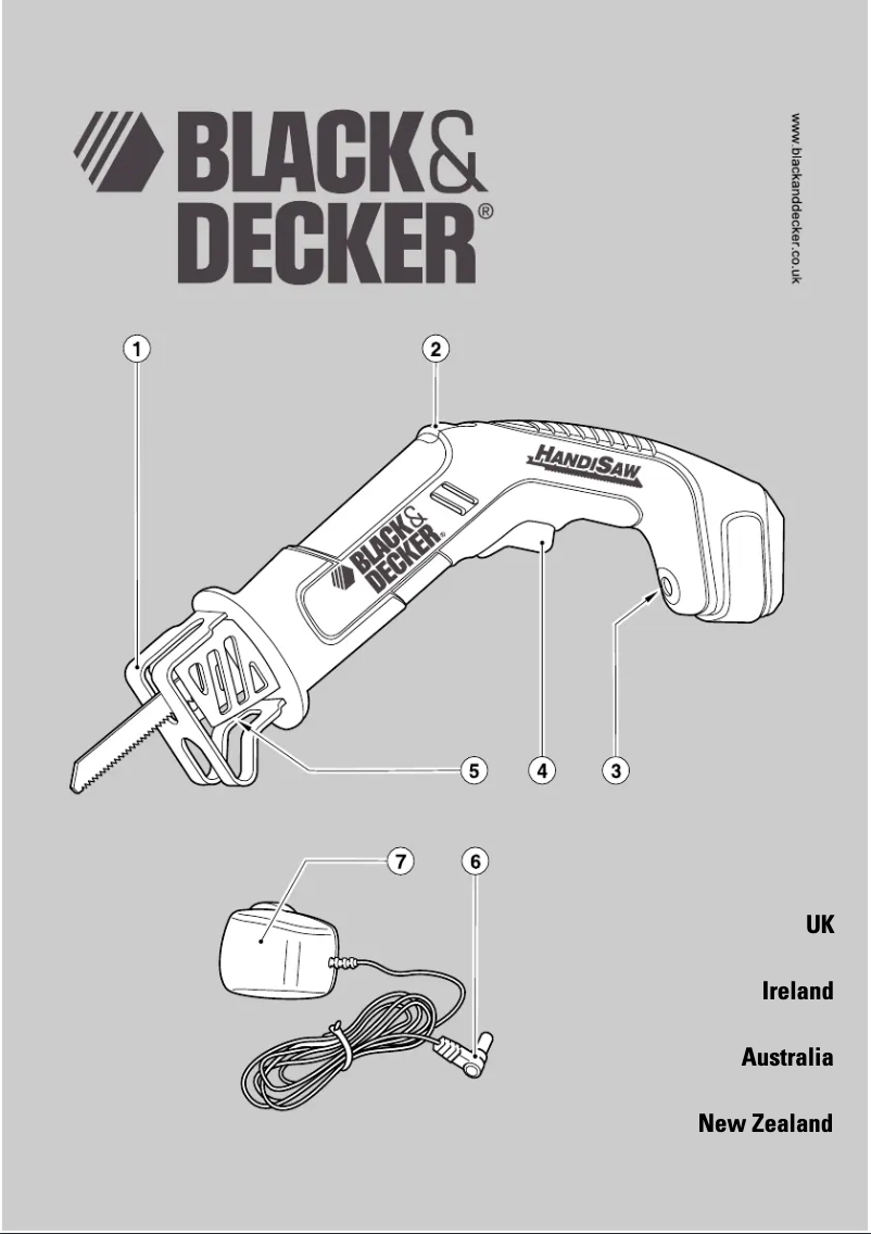 Page 1 de la notice Manuel utilisateur Black & Decker HandiSawm CHS600