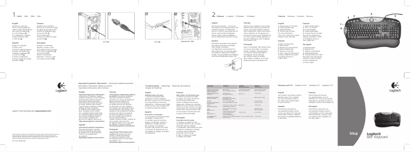 Page n°1 - Manuel utilisateur Logitech Elite