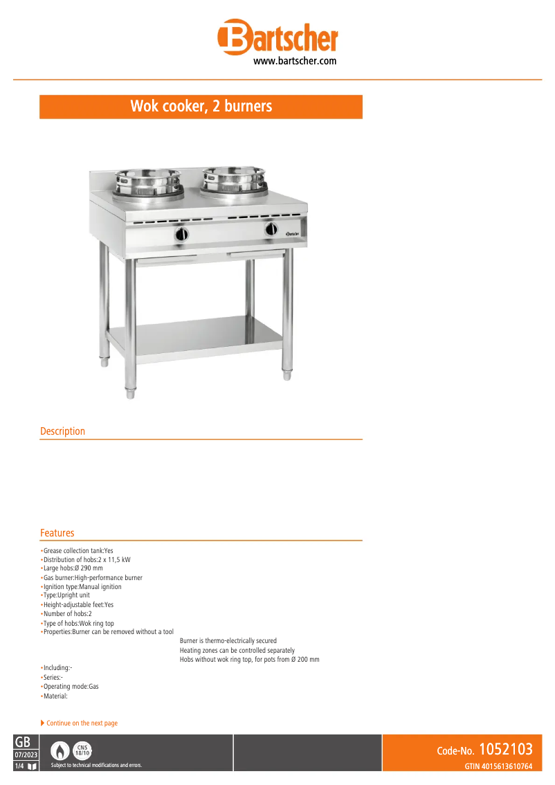 Image de la première page du manuel de l'appareil 1052103