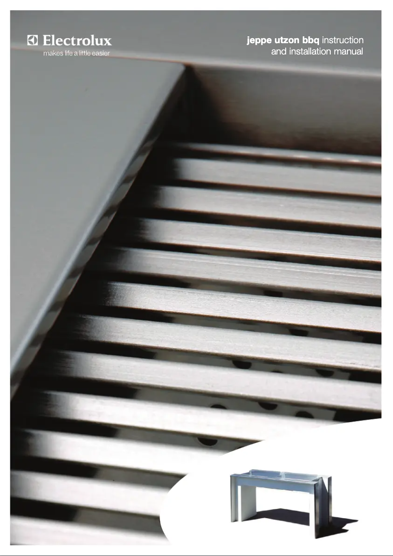 Page 1 de la notice Manuel utilisateur Electrolux Jeppe Utzon BBQ