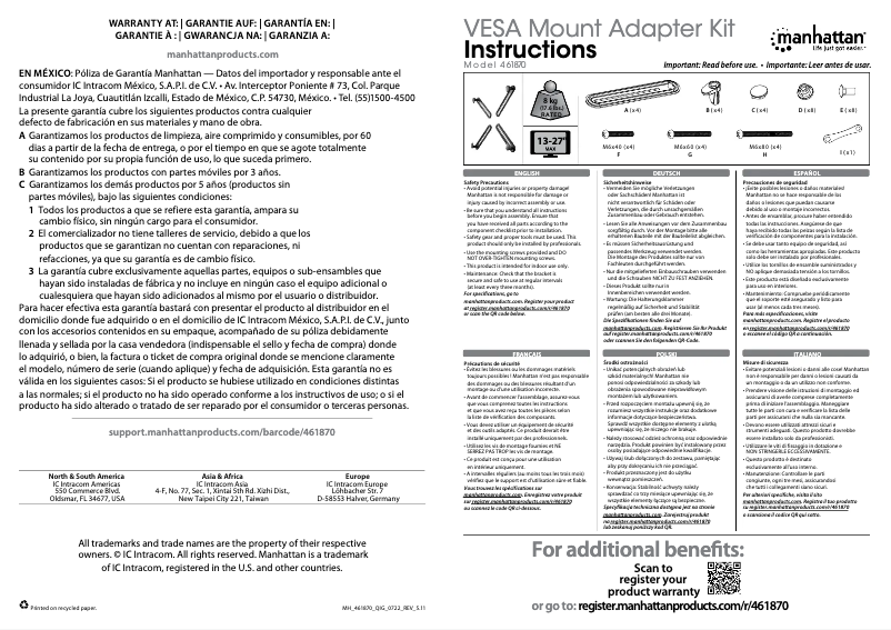 Página 1 del manual Manual de usuario Manhattan 461870