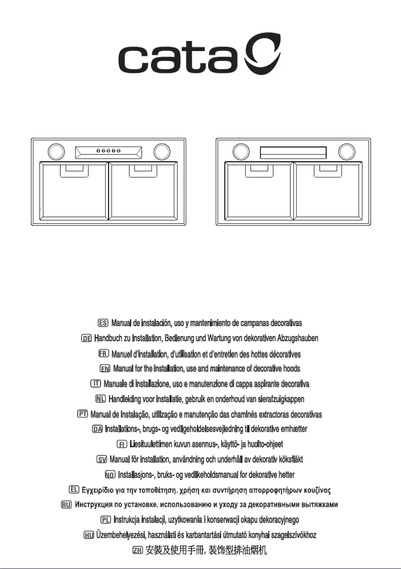 Page 1 de la notice Manuel utilisateur CATA G 50 Lux X