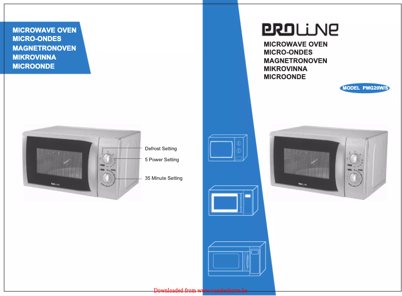 Page n°1 - Manuel utilisateur Proline PMG20W/S