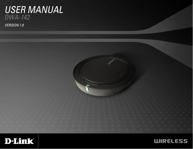 Image de la première page du manuel de l'appareil DWA-142