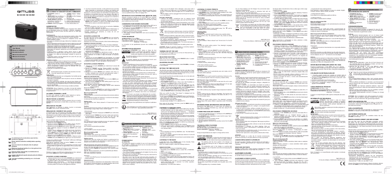 Page 1 de la notice Manuel utilisateur Muse M-108 DW