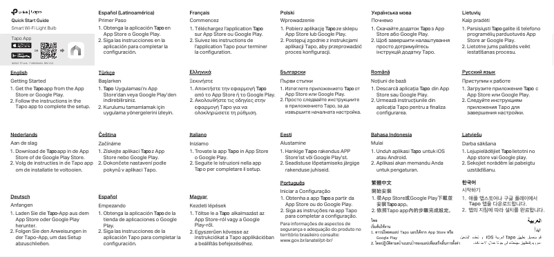Page n°1 - Manuel utilisateur TP-Link Tapo L530B