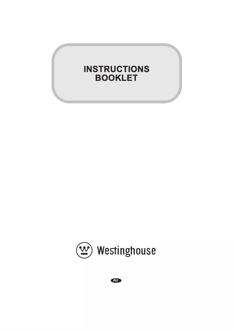 Page n°1 - Manuel utilisateur Westinghouse PSP964S