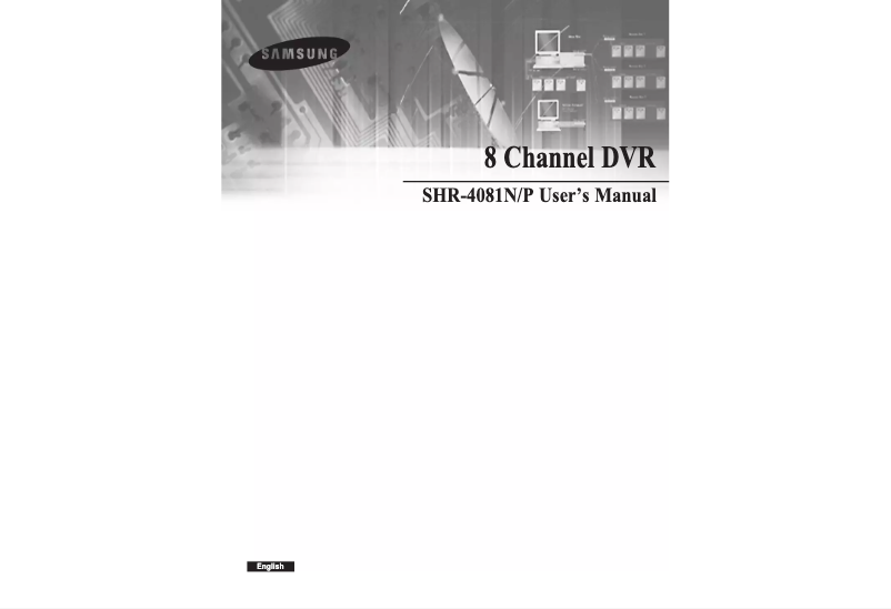 Image de la première page du manuel de l'appareil SHR-4160