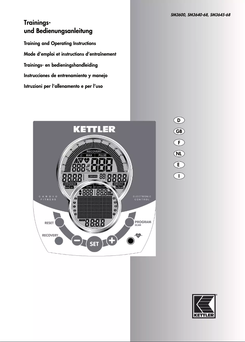 Page n°1 - Manuel utilisateur Kettler Golf ST Pro