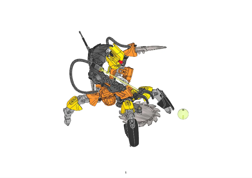 Page 1 de la notice Manuel utilisateur Lego NEX