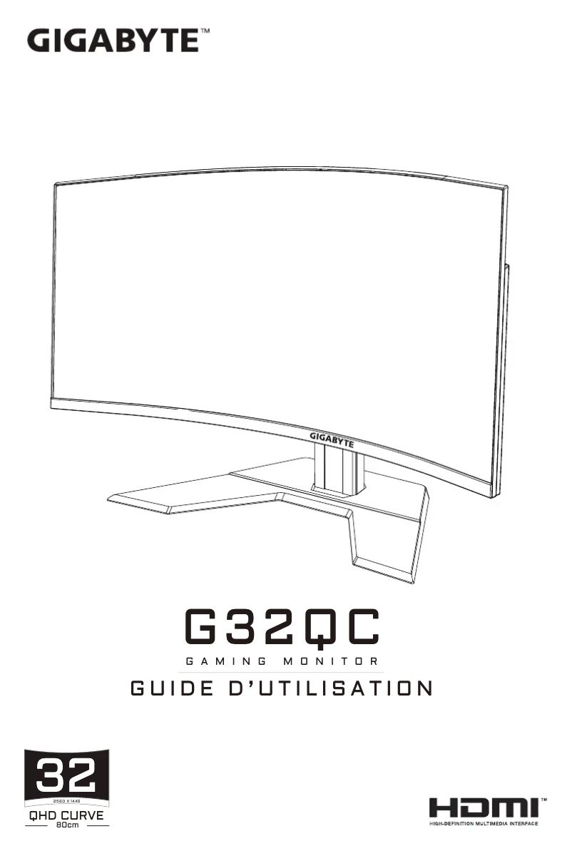 Page n°1 - Manuel utilisateur Gigabyte G32QC